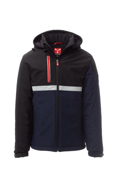 Wattierte Softshelljacke WISE PAD in marineblau